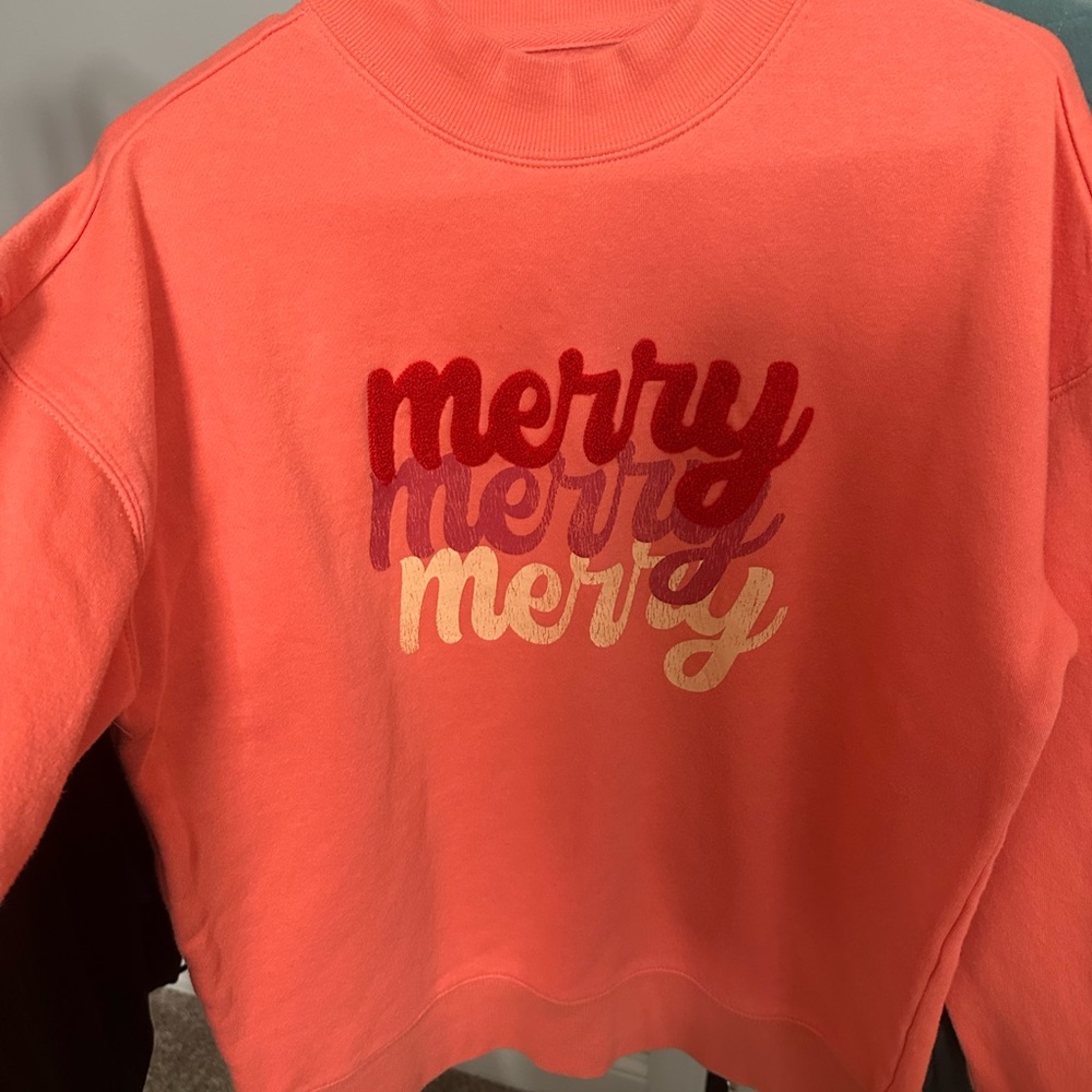 Maurices Coral 'Merry' Crew Neck Sweater